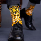 Socksoho Luxury Men Socks Fearless Leopard | Grocsy