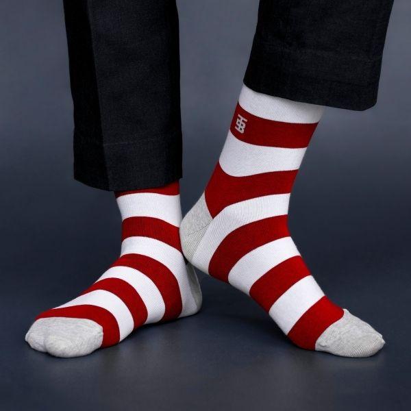 Socksoho Luxury Men Socks Cranberry Edition | Grocsy
