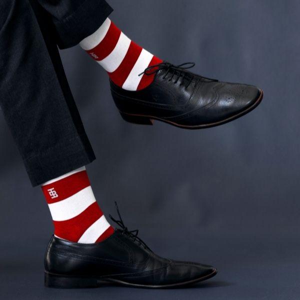 Socksoho Luxury Men Socks Cranberry Edition | Grocsy