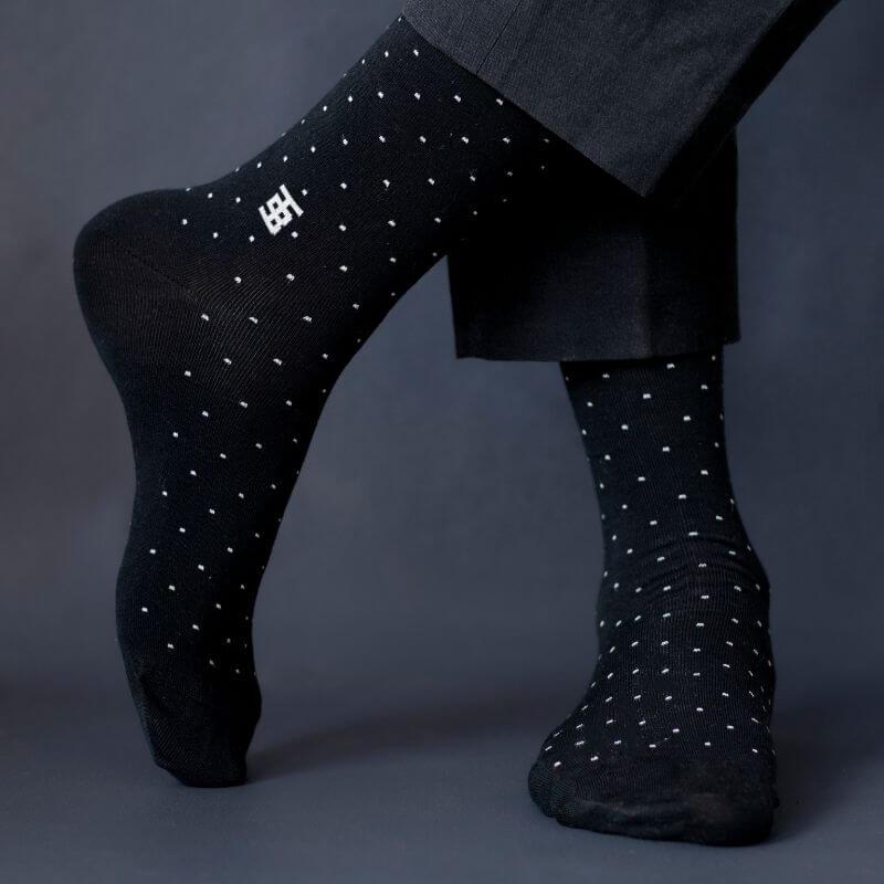 Socksoho Luxury Men Socks Classic Black Edition | Grocsy
