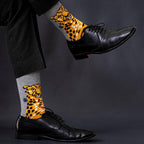 Socksoho Luxury Men Socks Fearless Leopard | Grocsy