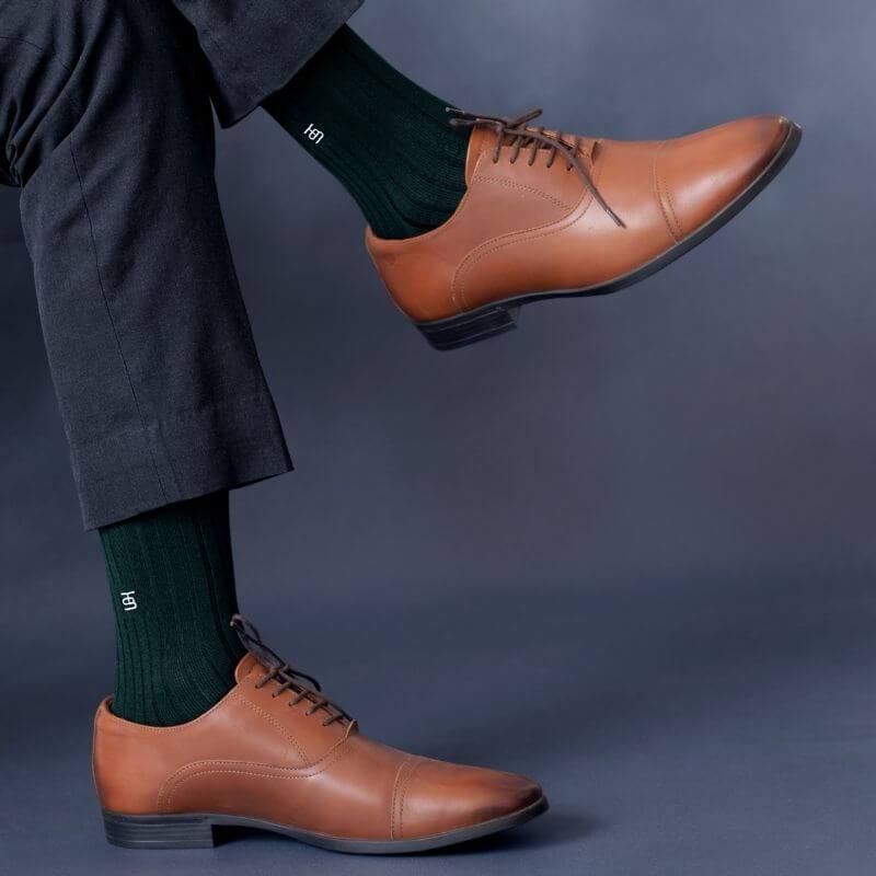 Socksoho Luxury Men Socks Majestic Green | Grocsy