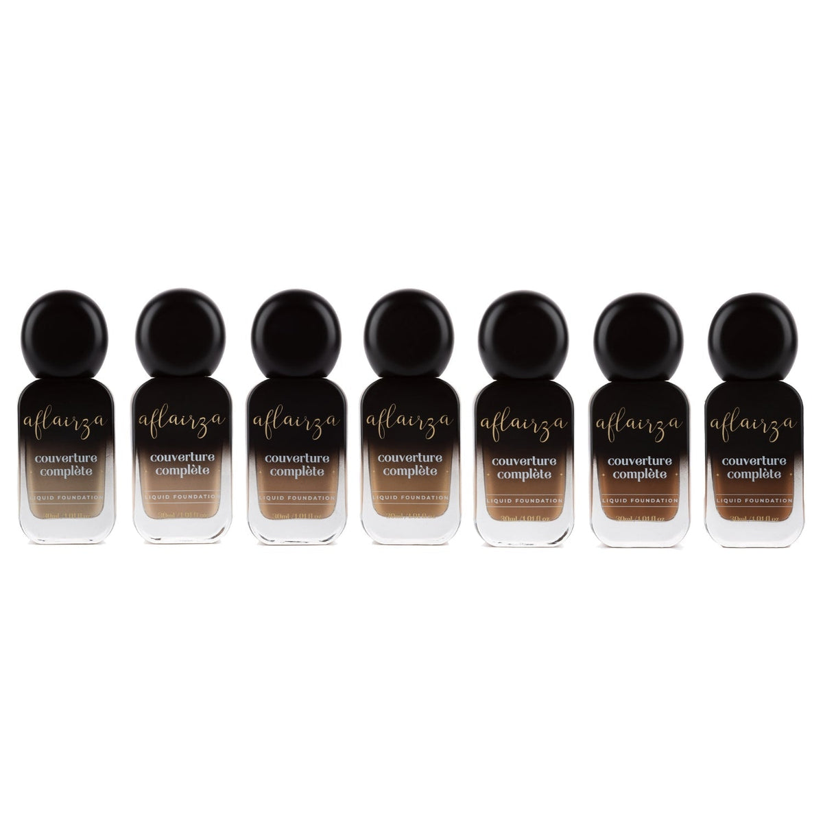 Aflairza Coverture Complete Liquid Foundation with 7 Shades for All Skin Tones | Grocsy