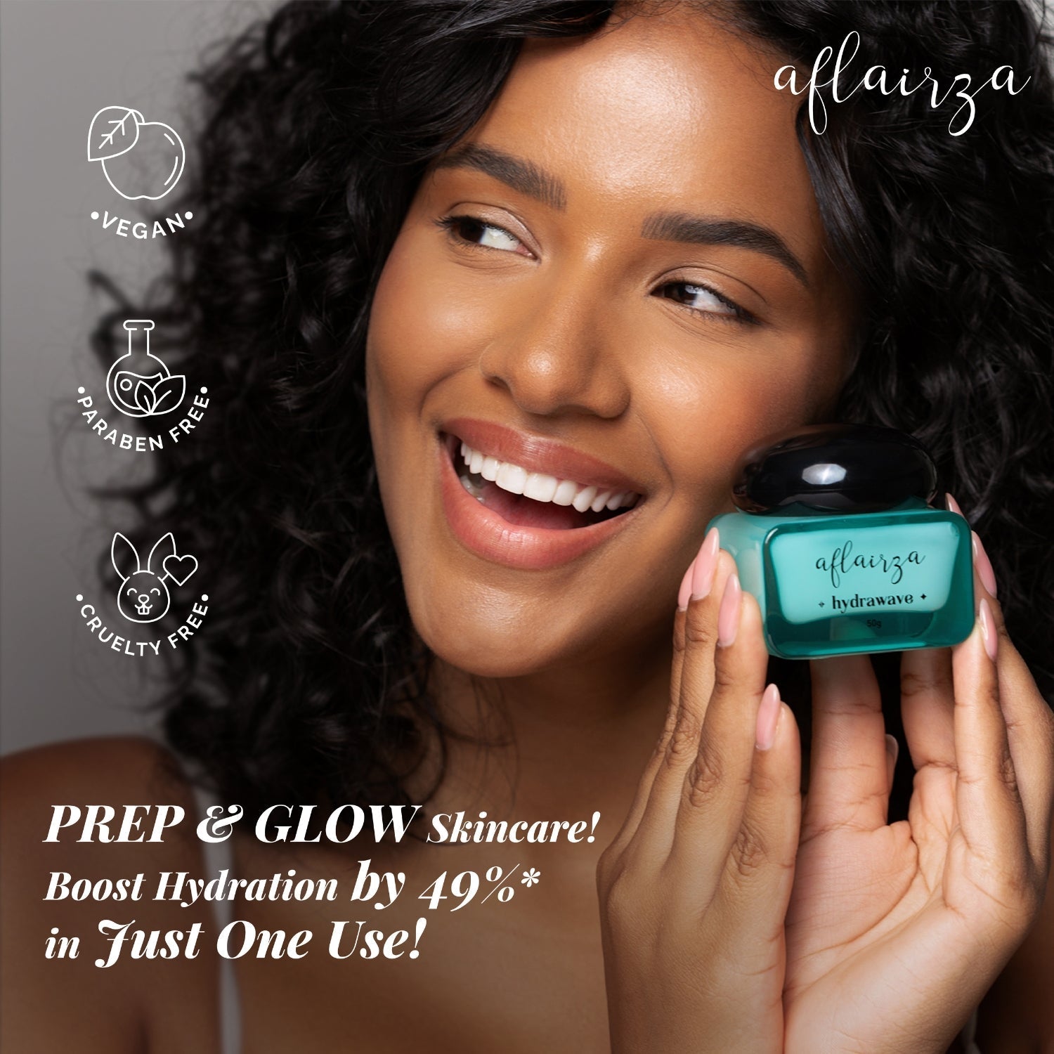Aflairza Hydrawave Water-Based Face Moisturizer for Deep Hydration For All Skin Types | Grocsy