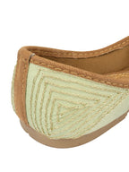 Desi Colour Women Indian Ethnic Footwear-Sea Green Criss Cross-1 | Grocsy