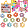 The Small Wonderland Pretend Play Donut Shop Set – 12 Colorful Fabric Donuts with Play Menu, ATM Cards, Money, and Shop Poster | Grocsy