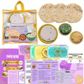 The Small Wonderland Annapurna Thali Pretend Play Set -Roti,Daal ,Rice ,bhindi ki sabji - Indian Food Inspired Pretend Play toys | Grocsy