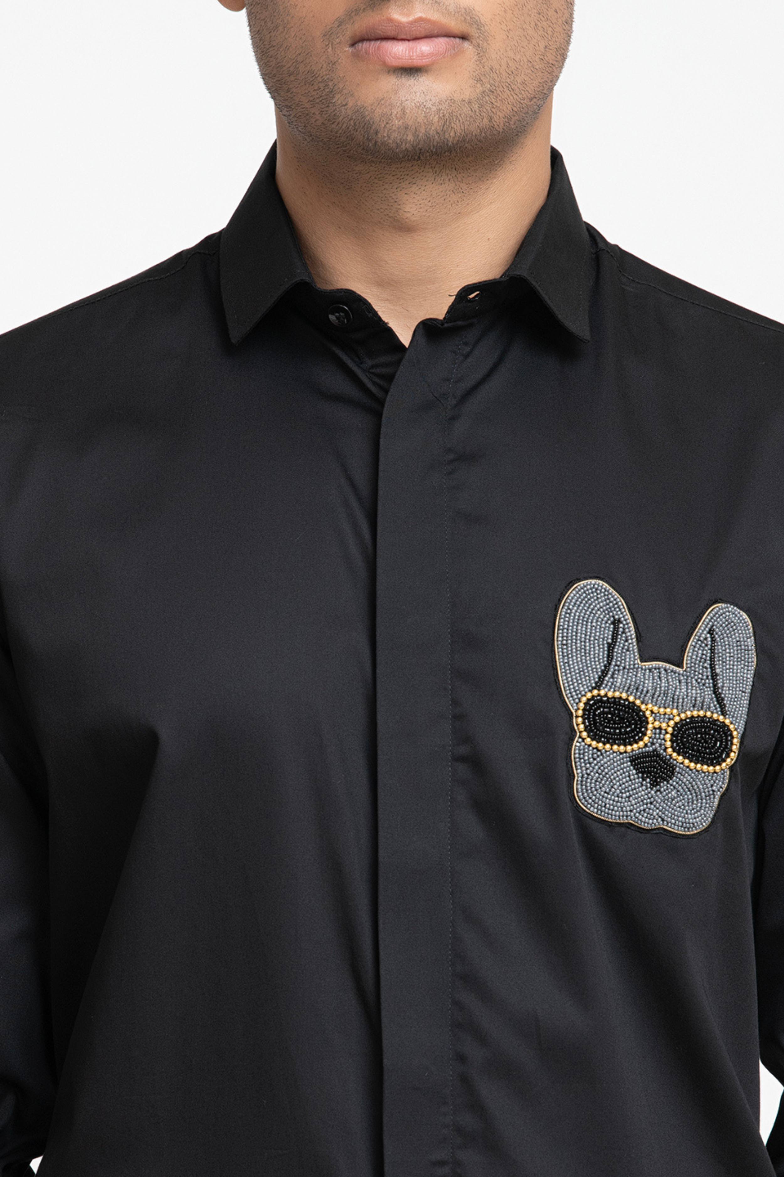 Dog Embroidery Shirt by Hilo Design | Grocsy