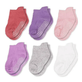 AHC Baby Socks Anti Slip Anti Skid Soft Cotton Blended Ankle length Socks With Grip | Grocsy