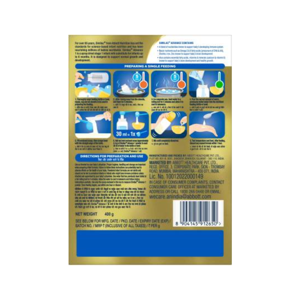 Similac Advance Infant Formula (Stage 1) up to 6 months | Grocsy