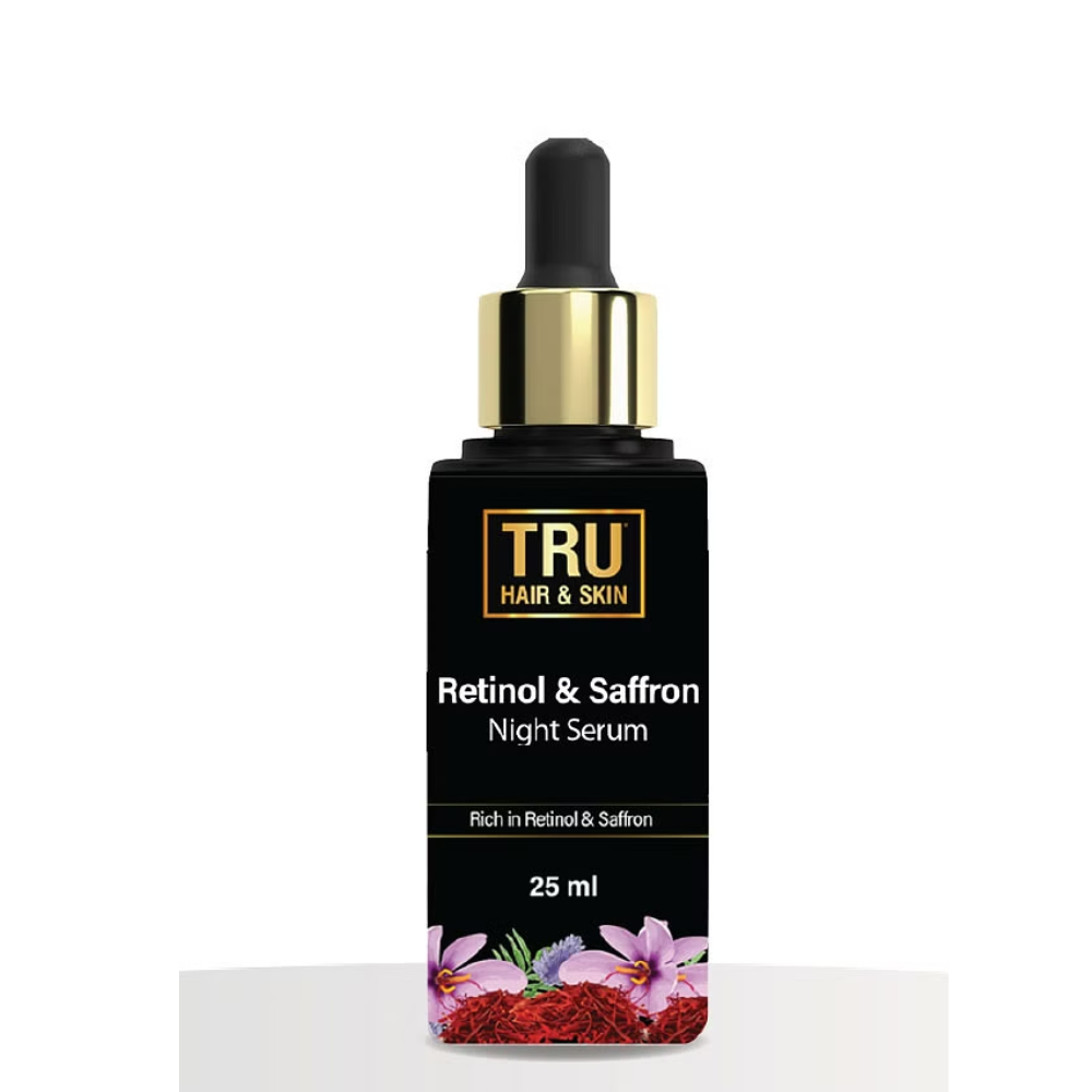 Tru Hair & Skin Retinol & Saffron Night Serum | Grocsy
