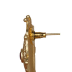 Joban Fashion Women Matte Gold Brass Earrings | Grocsy