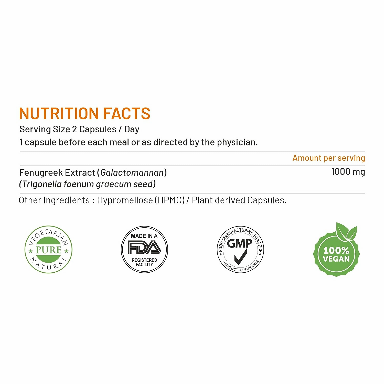 Bliss Welness Fenugreek Extract Capsules | Grocsy
