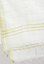 Mominos Fashion Moeza Women's Cotton Zari Box White Dupatta | Grocsy