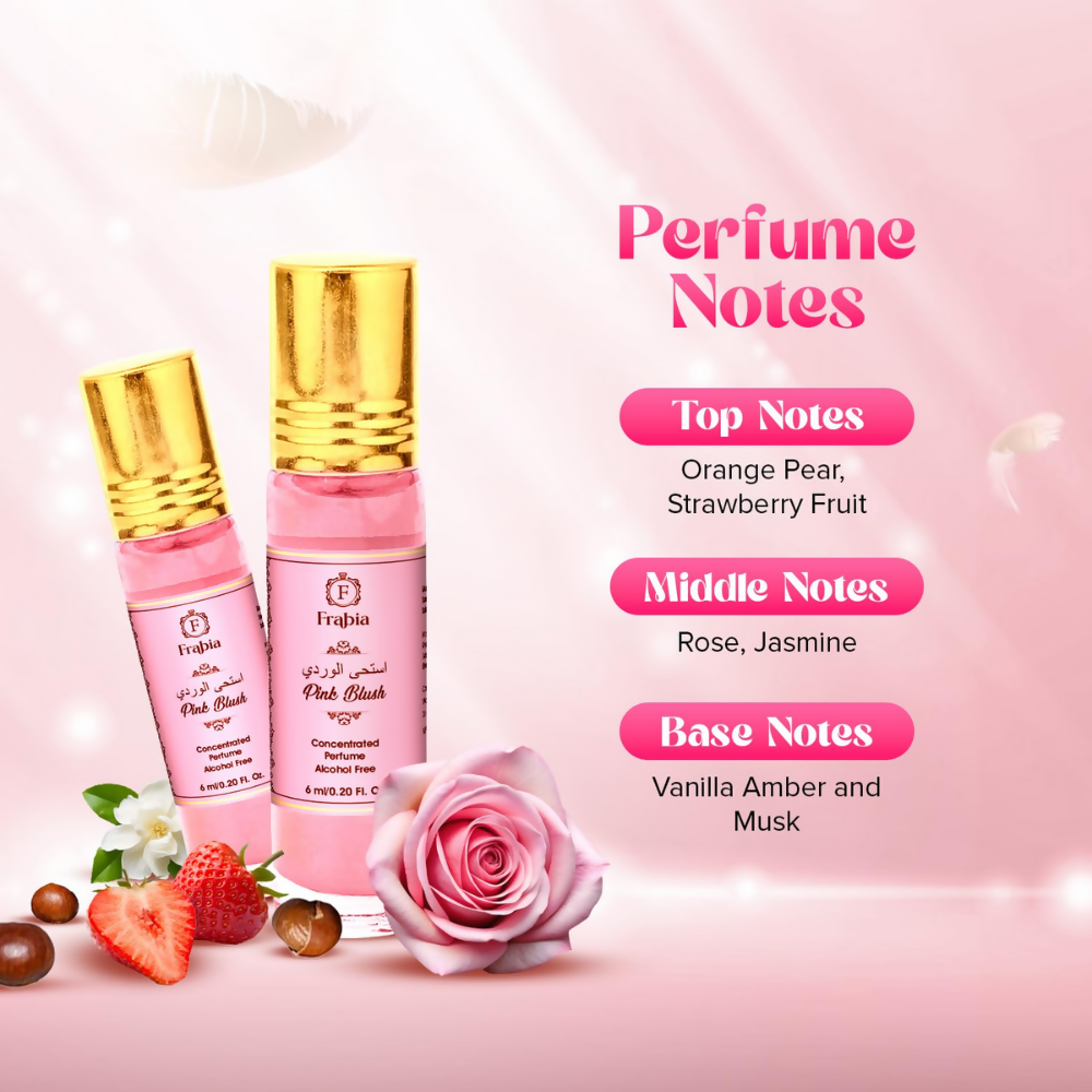 Frabia Pink Blush Perfume Oil Roll-On - Strawberry | Grocsy