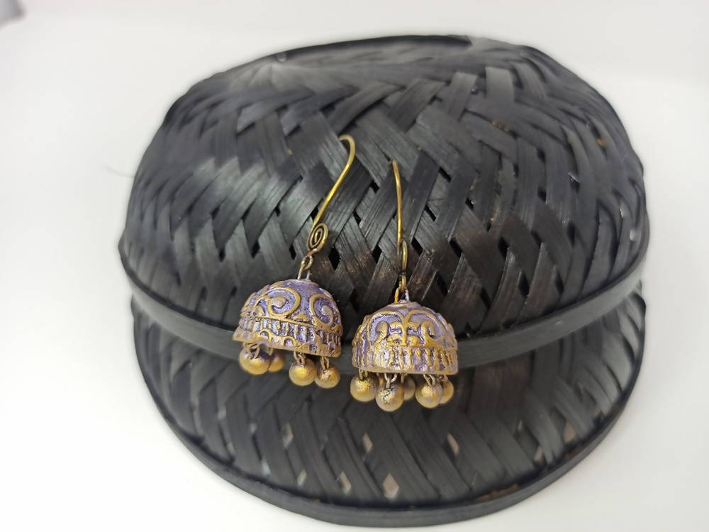 Terracotta Hanging Jhumkas | Grocsy