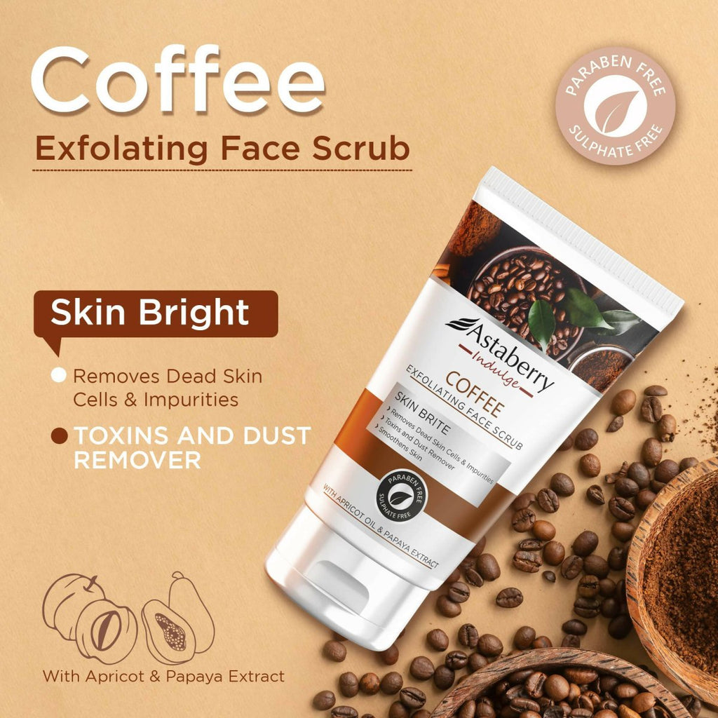 Astaberry Indulge Coffee Exfoliating Face Scrub | Grocsy