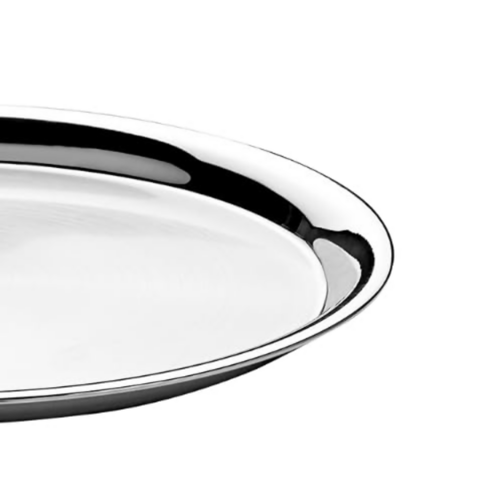 Vinod Stainless Steel Two Tone German Bogi Plate | Grocsy
