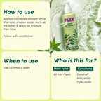 PLIX The Plant Fix Neem Anti-Dandruff Advanced Shampoo For Reduced Dandruff & Itchiness | Grocsy