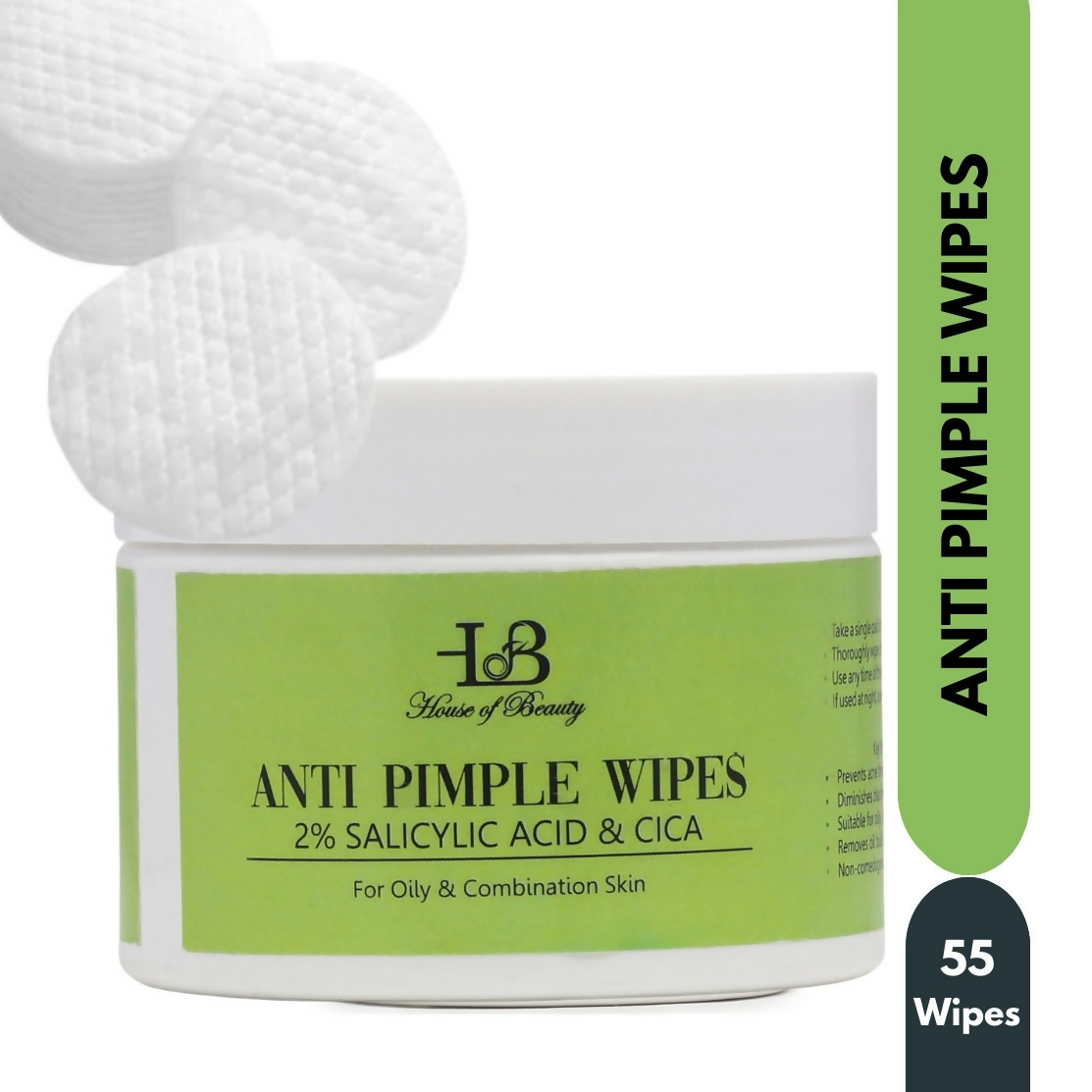 House of Beauty Anti Pimple Wipes | Grocsy