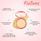 Biotique Natural Makeup Pressed Magicompact Powder - Seashell | Grocsy
