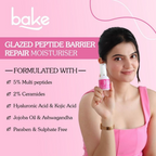 Bake Super Glow+ Glazed Peptide Barrier Repair Moisturizer | Grocsy