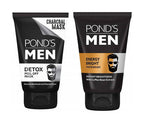Ponds Men's Energy Bright Face Wash And Men Detox Peel Off Mask | Grocsy