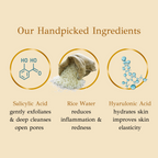 dBasic Salicylic Acid Face Wash with Rice Water For Acne Prone Skin, Cleanses Pores & Excess Oil | Grocsy