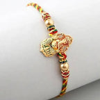 Authentic Design Ganesha Rakhi & Kaju Katli Box | Grocsy