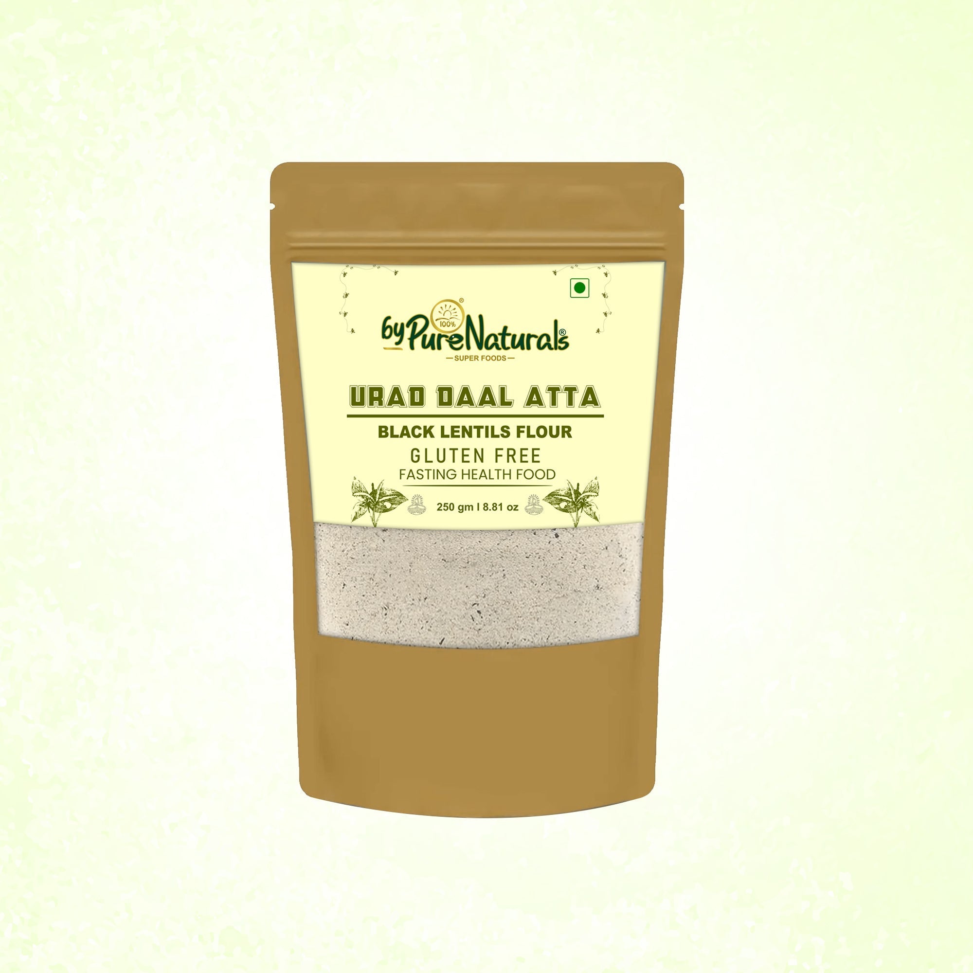 byPureNaturals Urad Daal Atta (Black Lentils Flour) | Grocsy