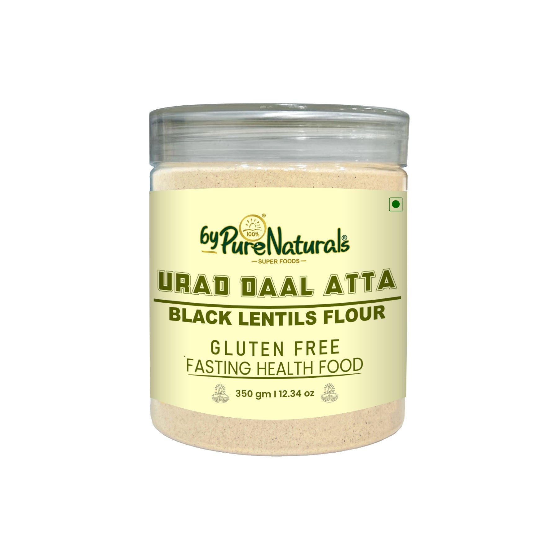 byPureNaturals Urad Daal Atta (Black Lentils Flour) | Grocsy