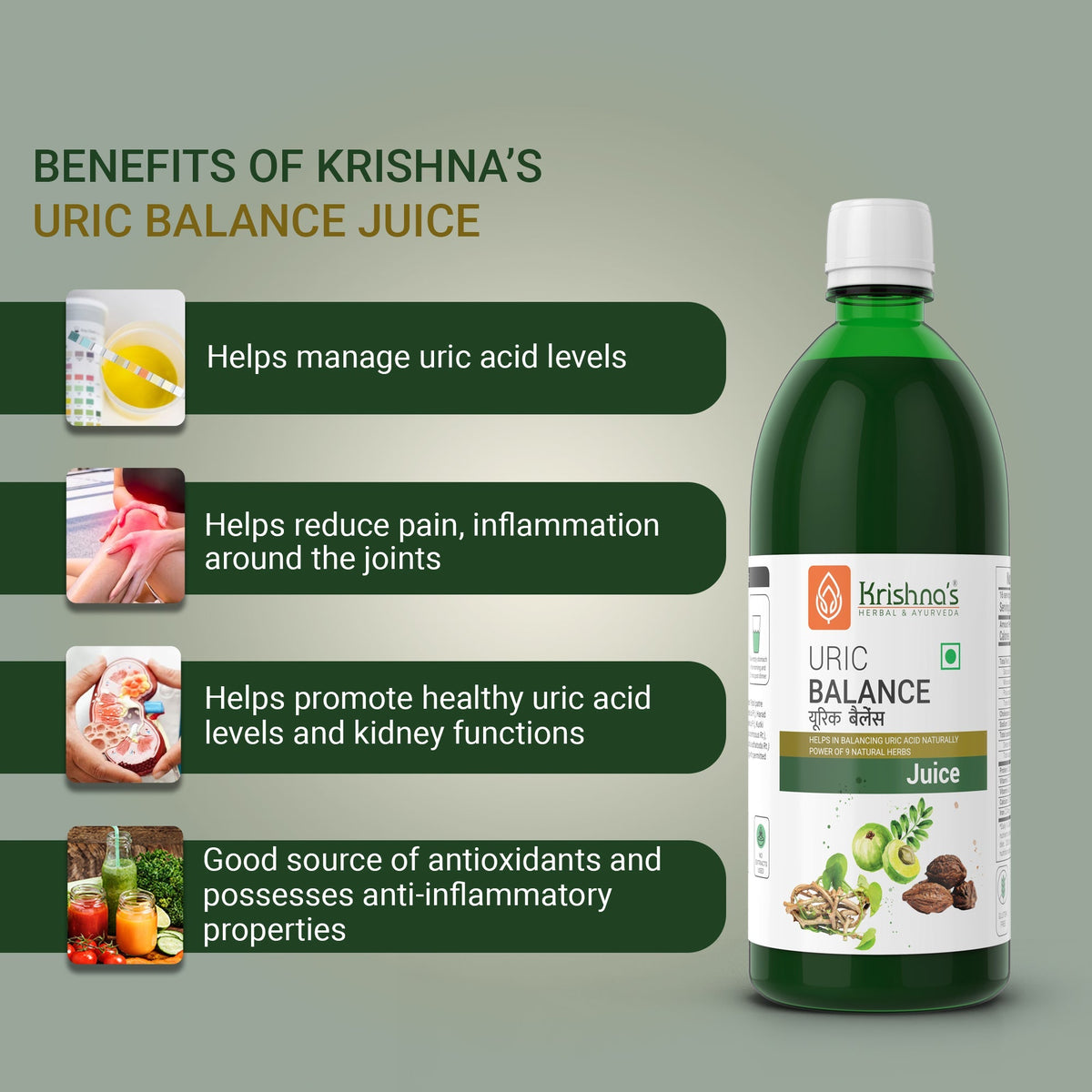 Krishna'S Herbal & Ayurveda Uric Balance Juice | Grocsy