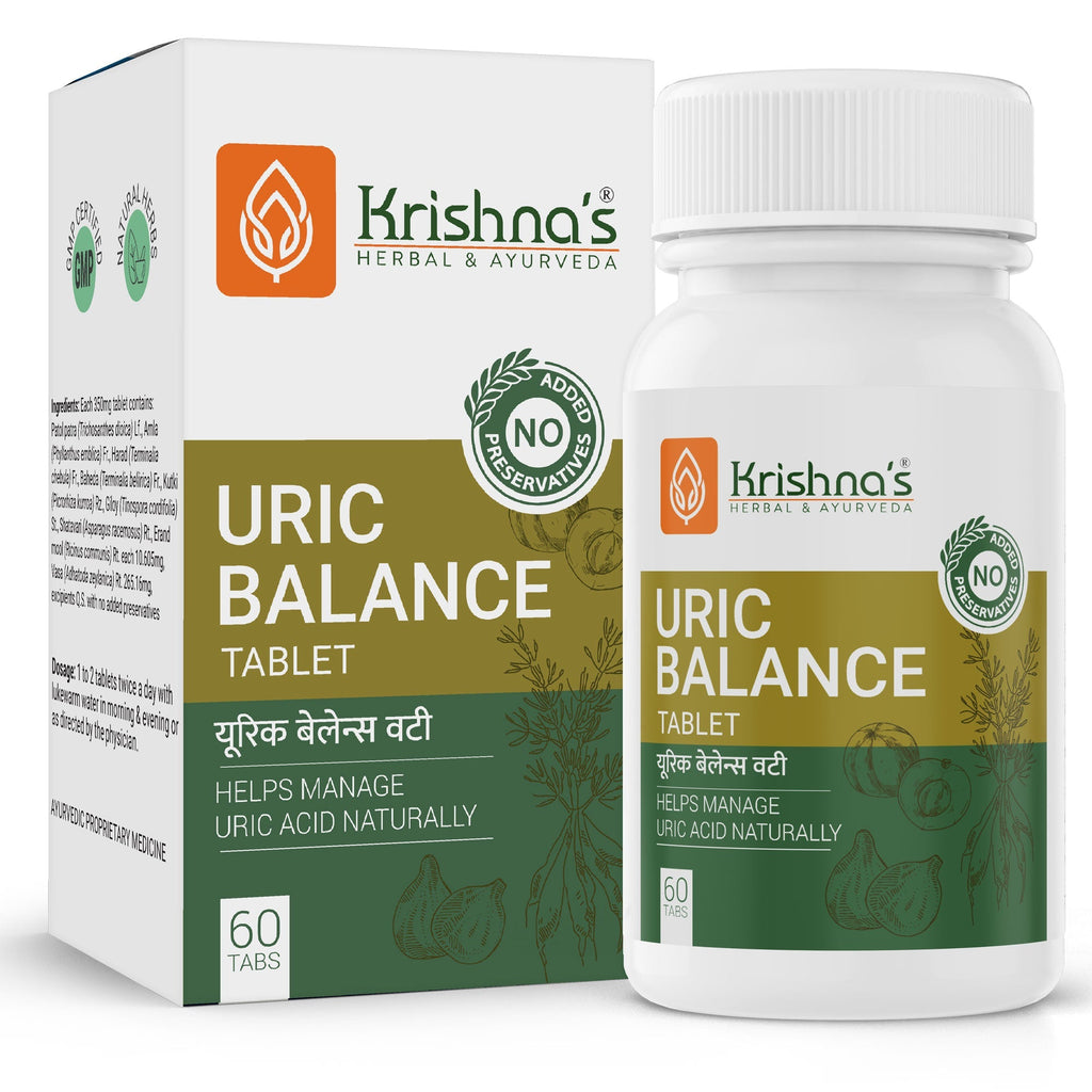 Krishna'S Herbal & Ayurveda Uric Balance Tablets | Grocsy