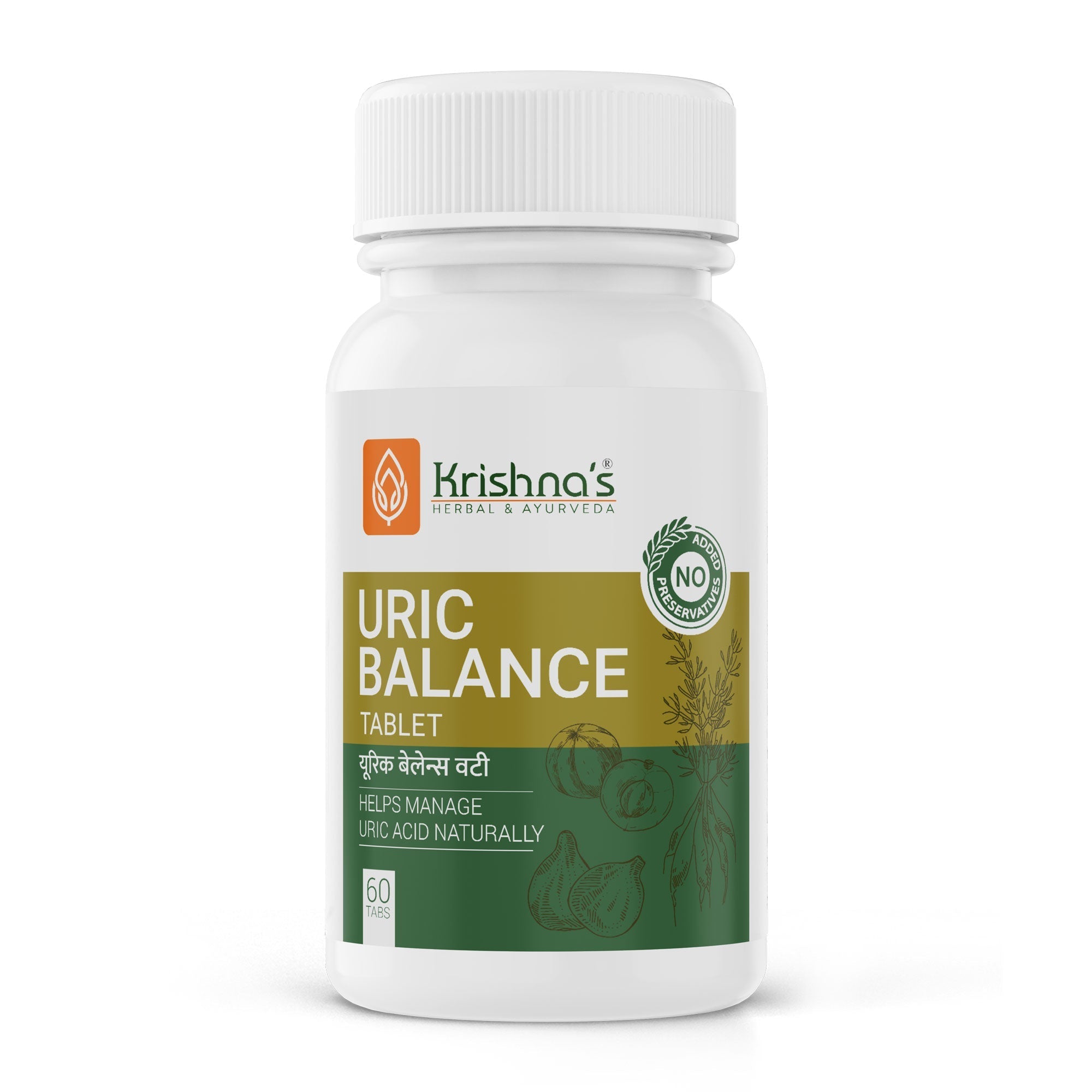 Krishna'S Herbal & Ayurveda Uric Balance Tablets | Grocsy