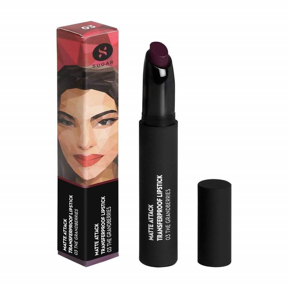 Sugar Matte Attack Transferproof Lipstick - The Grandberries (Dark Berry) | Grocsy