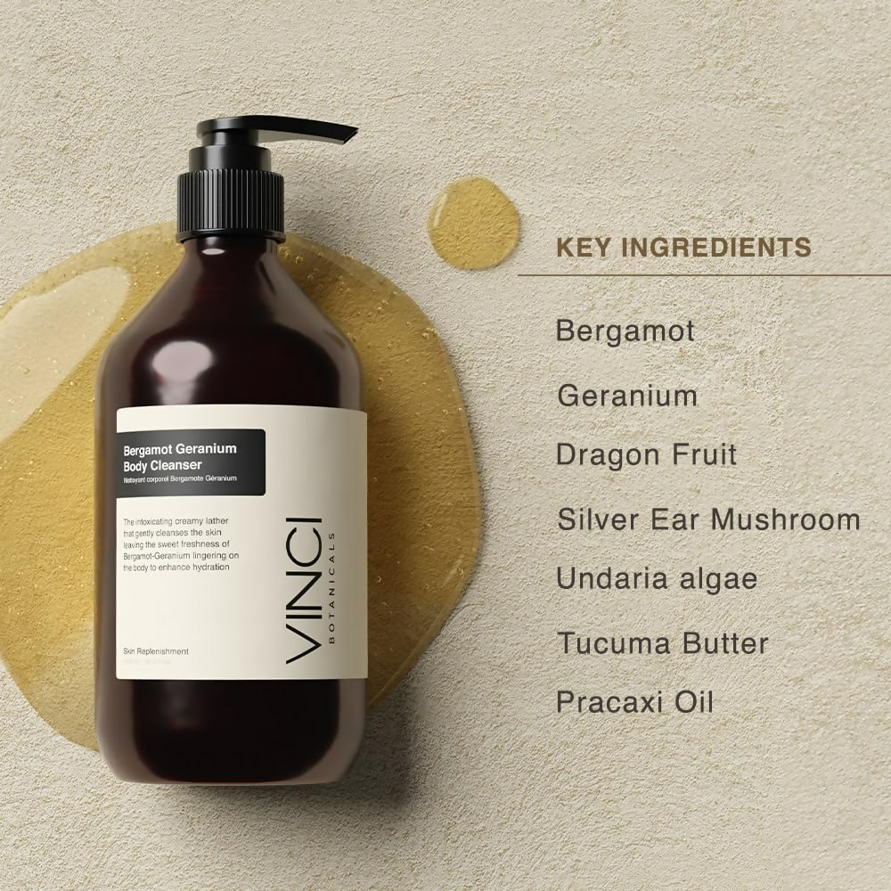 Vinci Botanicals Bergamot Geranium Body Cleanser | Grocsy