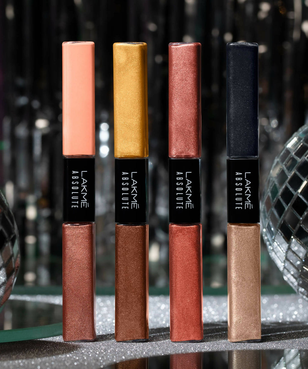 Lakme Absolute Explore Liquid Eye Shadow - Cashmere Love & Diamond Black | Grocsy