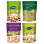 Happilo Premium Dry Fruits Combo (California Almonds, Raisins, Whole Cashews, Roasted Pistachios) | Grocsy