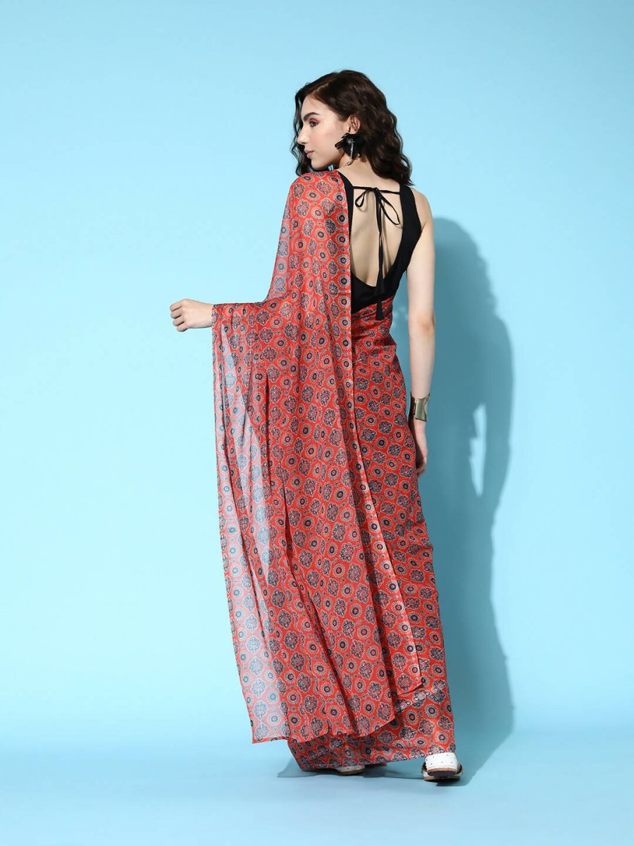 Ahalyaa Women's Traditional wear Saree - Mustard | Grocsy