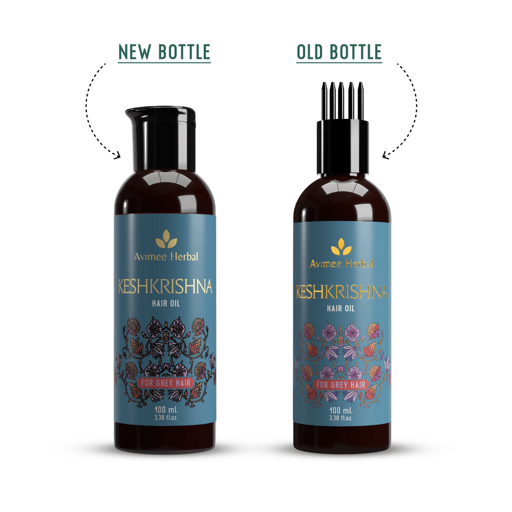 Avimee Herbal Keshkrishna Hair Oil For Grey Hair | Grocsy