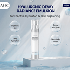 AHC Hyaluronic Dewy Radiance Emulsion Lightweight Moisturizer - Korean skincare | Grocsy