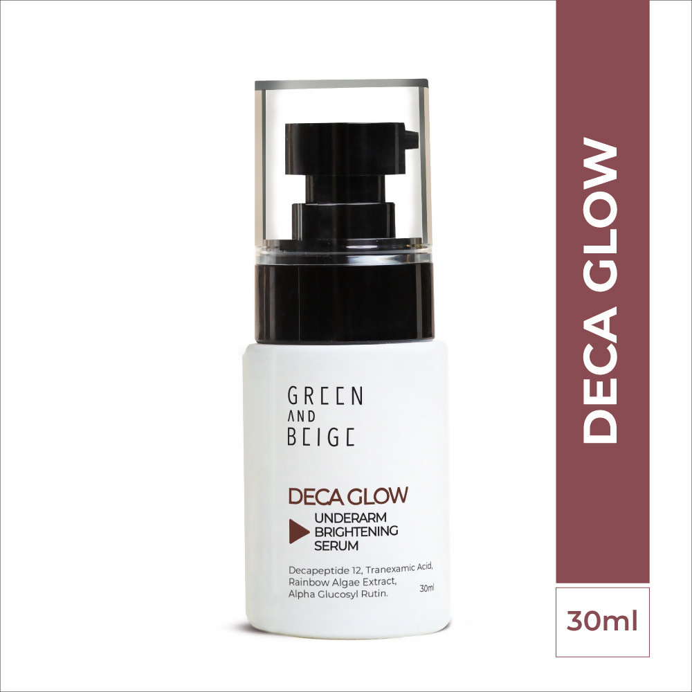 Green And Beige Deca Glow Underarm Brightening Serum | Grocsy