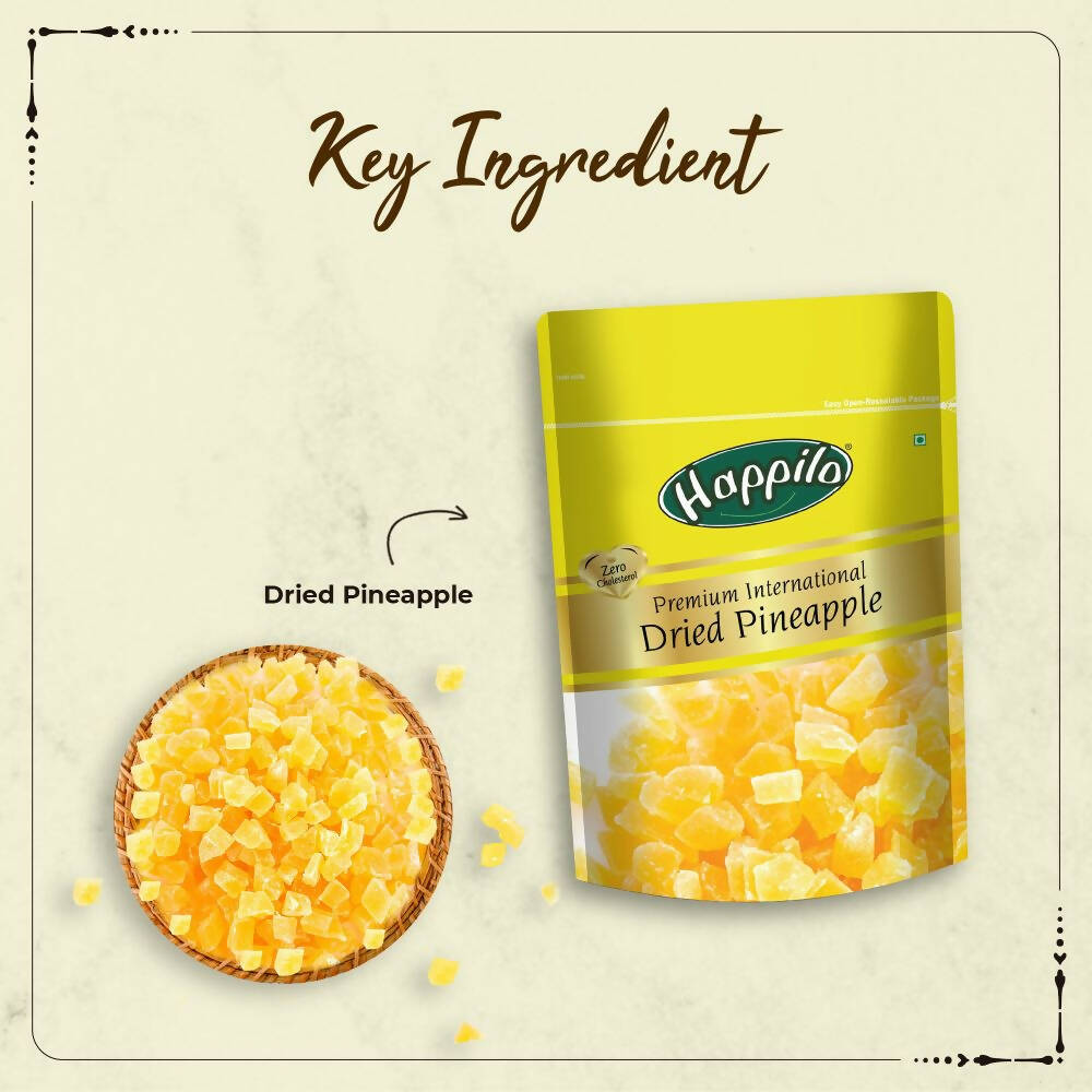 Happilo Premium International Dried Pineapple | Grocsy
