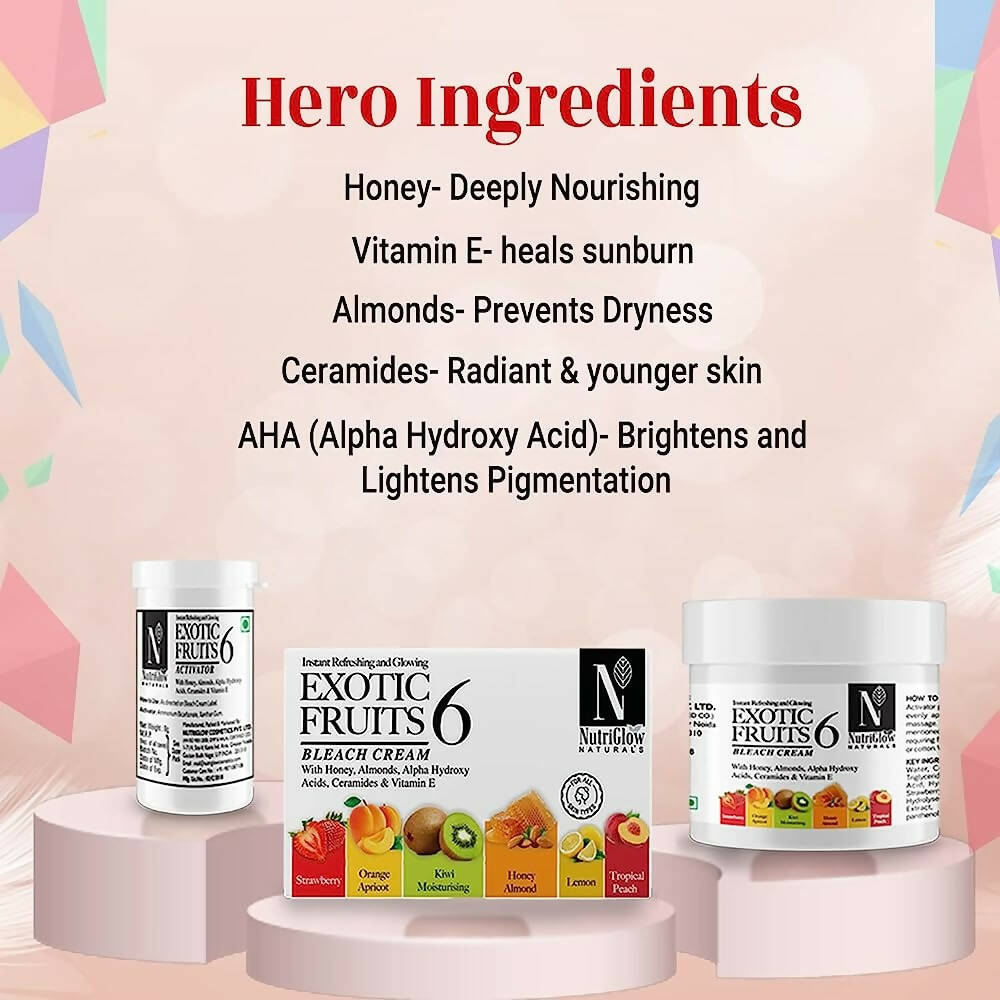 NutriGlow Natural’s Exotic Fruit Bleach Cream | Grocsy