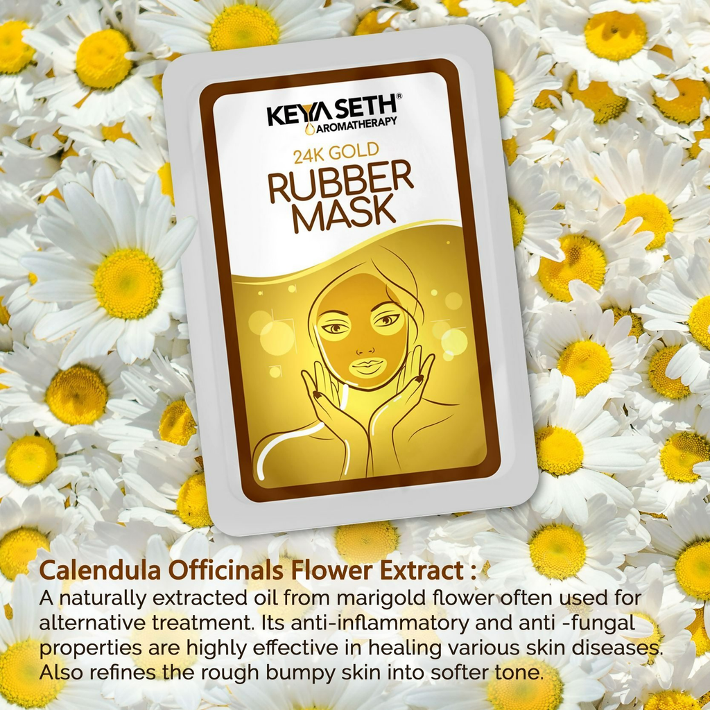 Keya Seth Aromatherapy 24k Gold Rubber Facial Mask | Grocsy