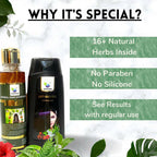 Qykkare Herbal Anti-Hairfall Shampoo & Herbal Hair Growth Oil Combo | Grocsy