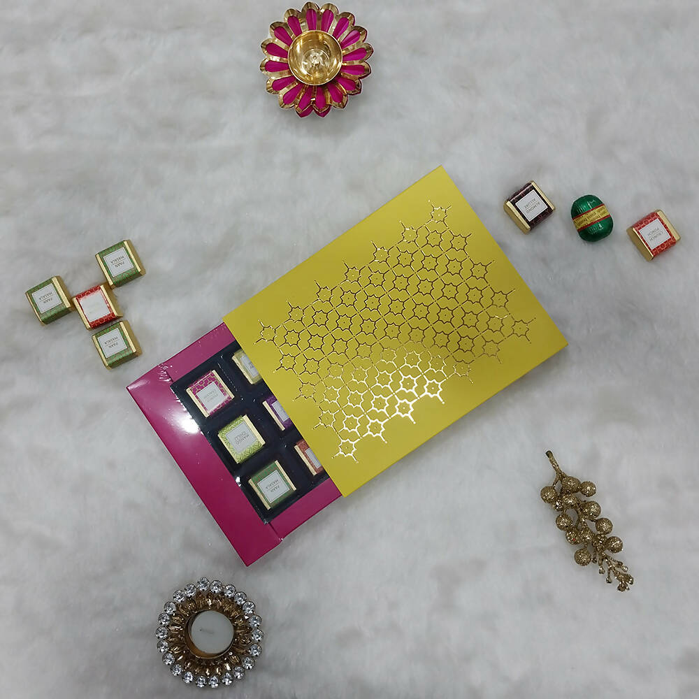 Dibha Ruchoks Assorted Chocolate Gift Pack (12 Assorted Chocolates) | Grocsy