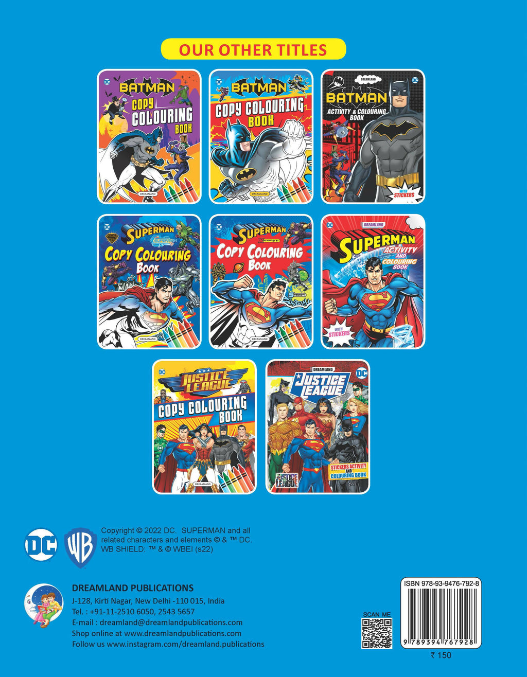 Dreamland Superman Copy Colouring Book : Children Drawing, Painting & Colouring Book | Grocsy