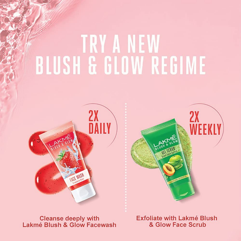 Lakme Blush & Glow Strawberry Freshness Gel Face Wash | Grocsy