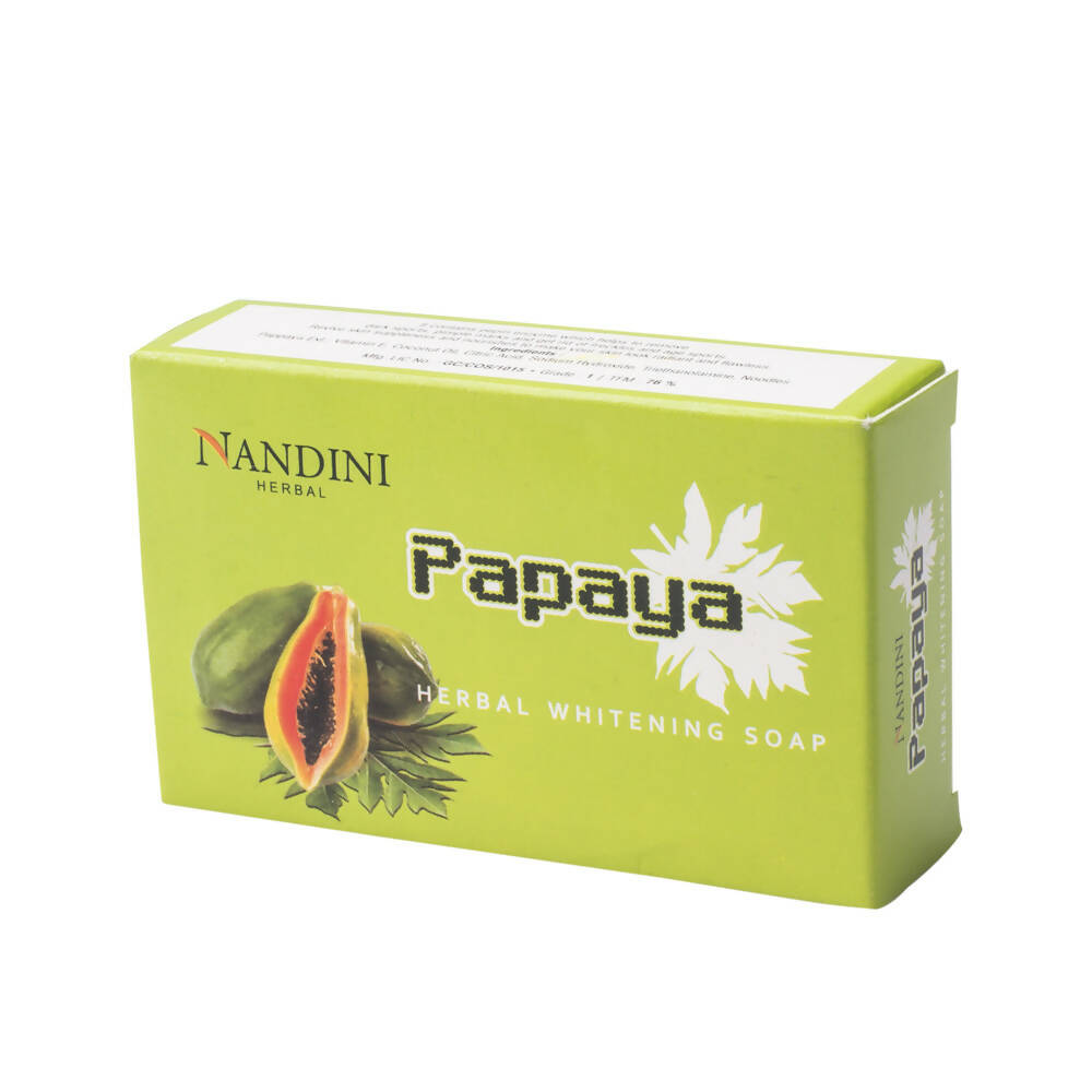 Nandini Herbal Papaya Whitening Soap | Grocsy